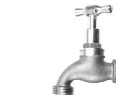 image of outside water faucets